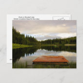 Dock on Marshall Lake Postkarte (Vorne/Hinten)