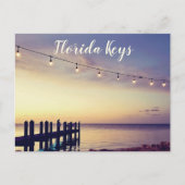 Dock on Ocean in Florida Keys Postkarte (Vorderseite)