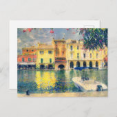 Dock Painting Lake Garda Postkarte (Vorne/Hinten)