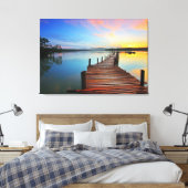Dock Pier Sunrise Leinwanddruck (Insitu (Schlafzimmer))