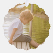 Dock The Halls Kanu Weihnachtsbaum Foto Kariert Ornament Karte (Rückseite)