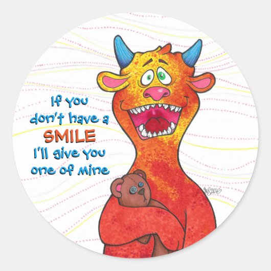 Dock the Monster, Aufkleber (Vorderseite)