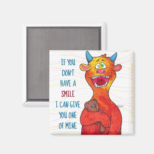 Dock the Monster, Magnet (Vorderseite/Rückseite)