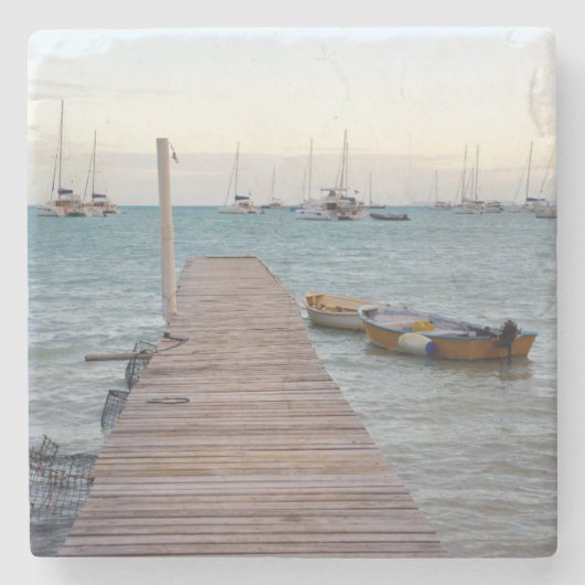 Dock- und Hummertöpfe Steinuntersetzer (Vorderseite)