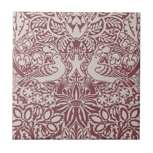 Dock und Rose Keramik Tile Fliese (Vorderseite)