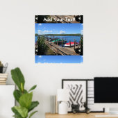 Dockboote am schönen See Poster (Heimbüro)