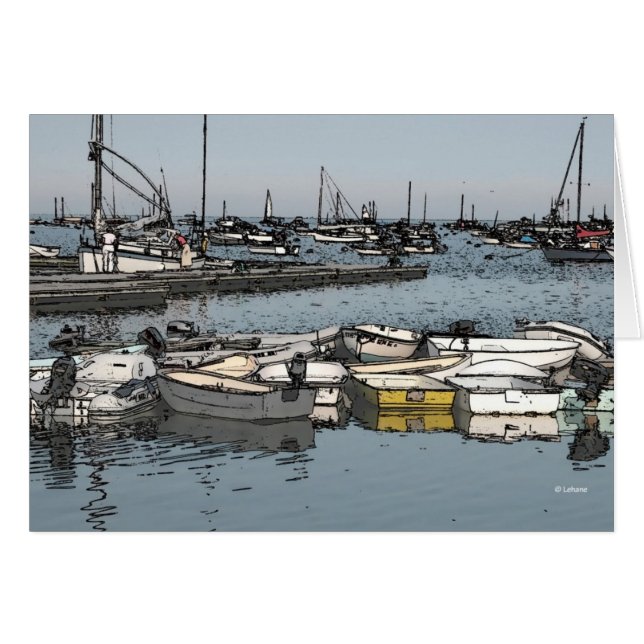 Dockboote--leere Karten (Vorderseite (Horizontal))