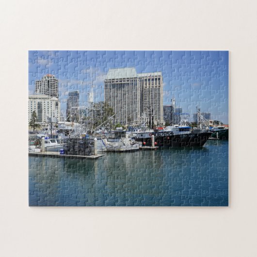 Dockboote von San Diego Puzzle (Horizontal)