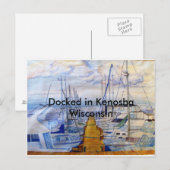 Docked in Kenosha Wisconsin Postkarte (Vorne/Hinten)