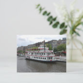 Docked Riverboat Savannah Georgia Postkarte (Stehend Vorderseite)