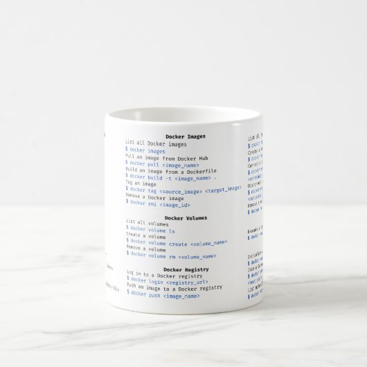 DOCKER Cheat Sheet-TASSE Kaffeetasse (Mittel)