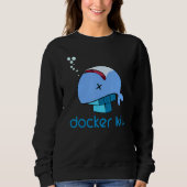 Docker Container Linux entwickelt Programmieren vo Sweatshirt (Vorderseite)
