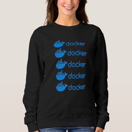 Docker Engine Programmierung Coding Software Entwi Sweatshirt (Vorderseite)