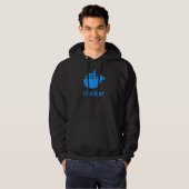 Docker Engine Software-Programmierung Codierung Hoodie (Vorne ganz)