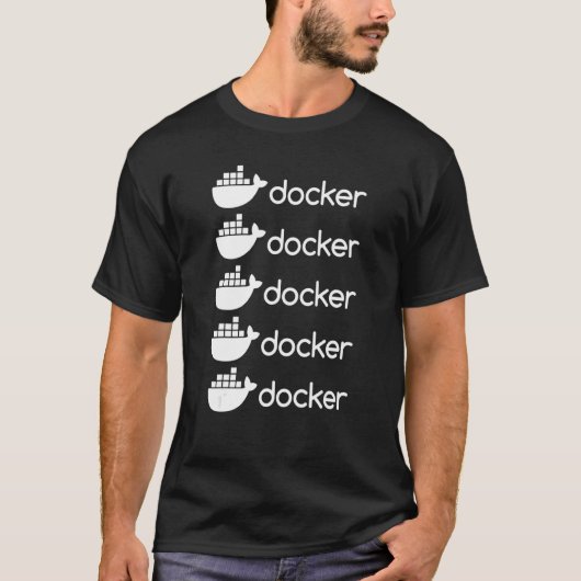 Docker Motor Programmieren Coding Software Dev T-Shirt (Vorderseite)