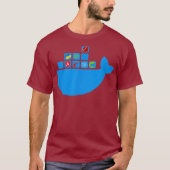 Docker React Node Js Ruby Rail Python Hackathon T-Shirt (Vorderseite)