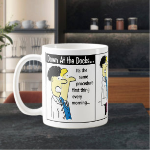 Docker Shipping Container Cartoon Spaß Kaffeetasse