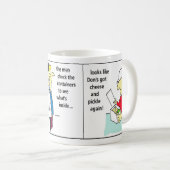 Docker Shipping Container Cartoon Spaß Kaffeetasse (VorderseiteRechts)