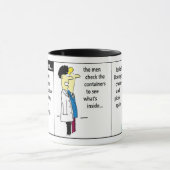 Docker Shipping Container Cartoon Spaß Tasse (Zentrum)