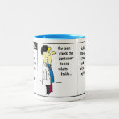 Docker Shipping Container Cartoon Spaß Zweifarbige Tasse (Mittel)