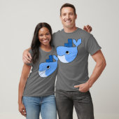 Docker Swarm Container auf Blue Whale Hackathon T-Shirt (Unisex)