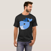 Docker Swarm Container auf Blue Whale Hackathon Te T-Shirt (Vorne ganz)