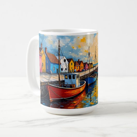 Docking Boats Tasse (Vorderseite Links)