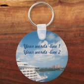 Docking in Nassau Custom Schlüsselanhänger (Vorderseite)