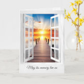 Dockingsee Sonnenaufgang im Beileid Karte (Gelbe Blume)