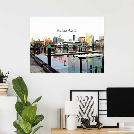 Docklands, Australien Poster (Heimbüro)