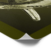 Docks auf Zweig-Art-Poster Poster (Ecke)