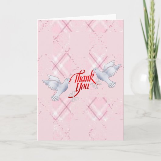 Docks mit Dankeschön Nachricht Dankeskarte (Vorderseite)