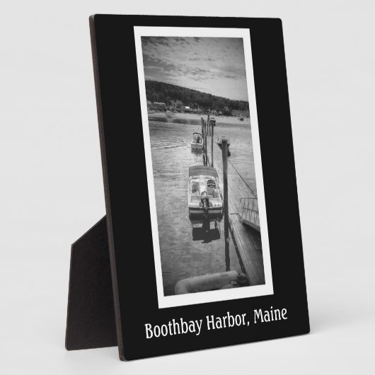 Dockside Boothbay Harbor 8 x10 With Easel Fotoplatte (Seite)