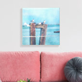 Dockside in Sausalito Leinwanddruck (Insitu (Wohnzimmer))
