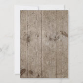 Dockside Rope Rustic Wedding Einladung (Rückseite)