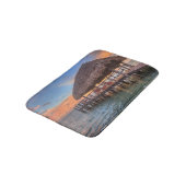 Dockside-Sonnenaufgang Badematte (Schrägansicht)