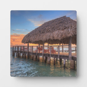 Dockside Sunrise Fotoplatte