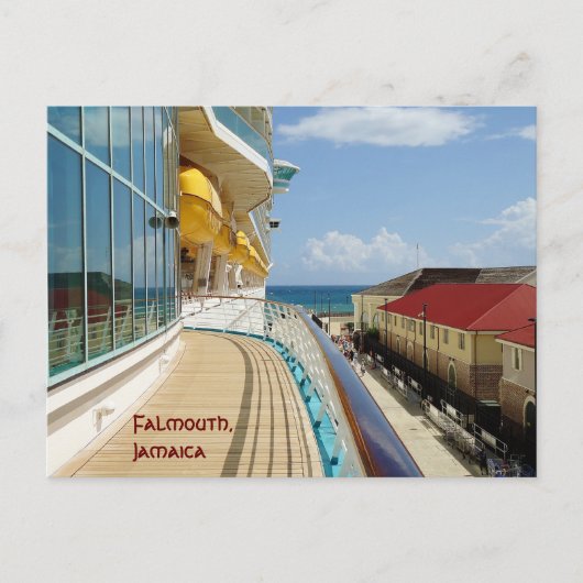 Dockt bei Falmouth Custom Postkarte (Vorderseite)