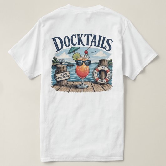 Docktails T-Shirt (Design Rückseite)