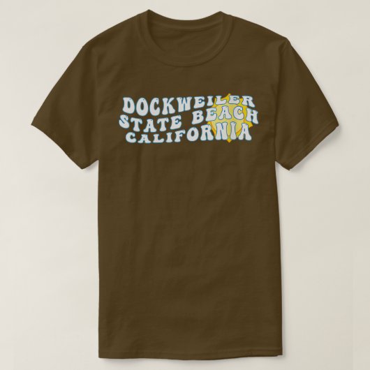 Dockweiler Staat Beach California CA Retro T-Shirt (Design vorne)