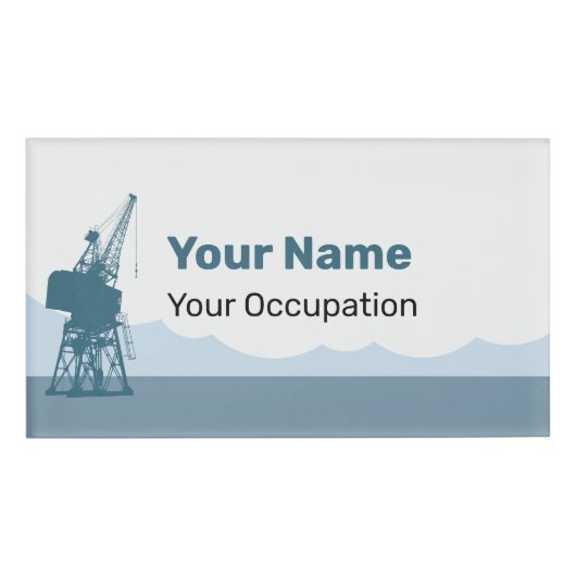 Dockyard Crane Namenschild (Vorderseite)