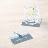 Dockyard Crane Rechteckiger Pappuntersetzer (Vor Ort)