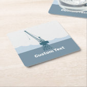 Dockyard Crane Rechteckiger Pappuntersetzer (angewinkelt)