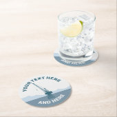 Dockyard Crane Runder Pappuntersetzer (Vor Ort)