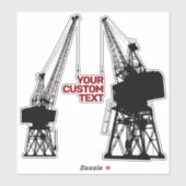 Dockyard Cranes Aufkleber (Blatt)