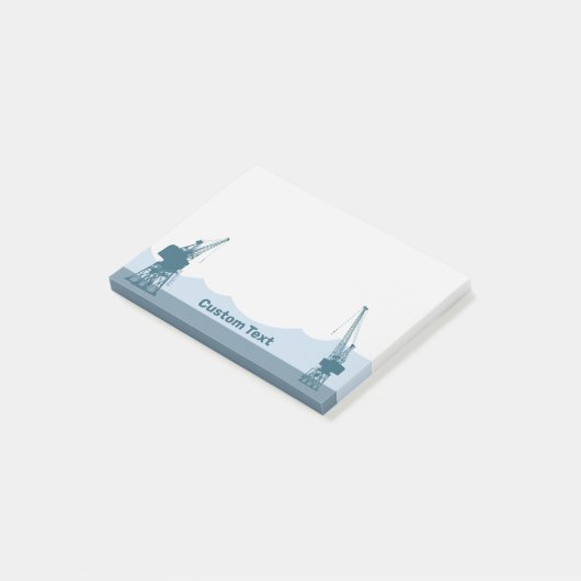 Dockyard Cranes Post-it Klebezettel (angewinkelt)