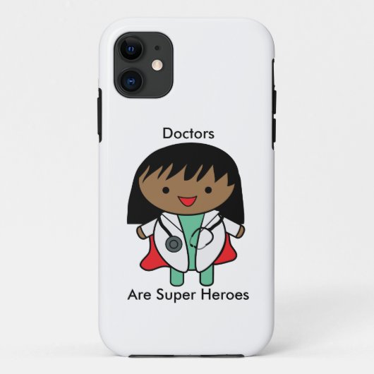 Doctor African American Female Helden Personalize Case-Mate iPhone Hülle (Rückseite)