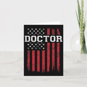 Doctor American Flag Usa Patriot Patriotic Karte