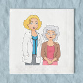 Doctor And Patient Paper Napkins Serviette