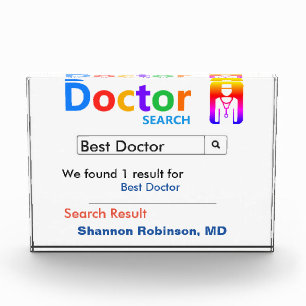 Doctor Award, Niedlich und lustig Acryl Auszeichnung